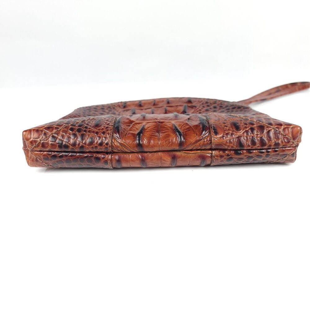RARE Brahmin Stacy Bonnie Melbourne Collection Pecan Croc Leather Dr. Bag Set - Picture 6 of 16